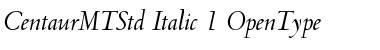 Centaur MT Std Italic Font