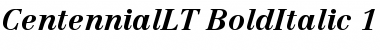 Linotype Centennial LT 76 Bold Italic Font