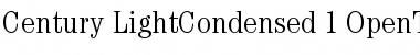 ITC Century Light Condensed Font