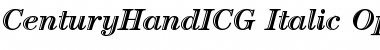 CenturyHandICG Italic Font