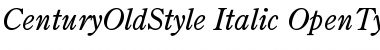 Century Old Style Italic Font