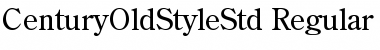 Century Old Style Std Regular Font