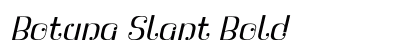 Botuna Slant Bold preview