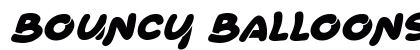Bouncy Balloons Italic preview