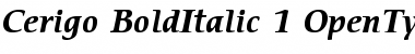 ITC Cerigo Bold Italic Font