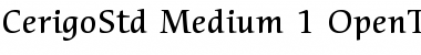 ITC Cerigo Std Medium Font