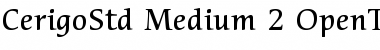 ITC Cerigo Std Medium Font