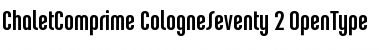 ChaletComprime CologneSeventy Font