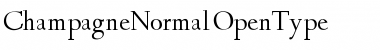 ChampagneNormal Regular Font