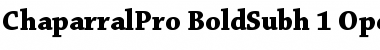 Download Chaparral Pro Font