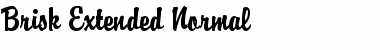 Brisk Extended Normal Font