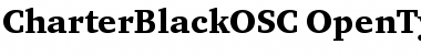 CharterBlackOSC Regular Font