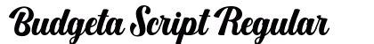 Budgeta Script Regular preview