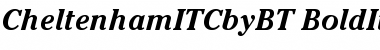 ITC Cheltenham Bold Italic Font