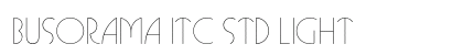 Busorama ITC Std Light preview