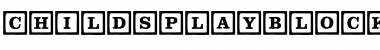 ChildsPlay BlocksLine Font