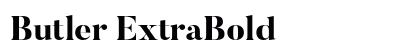 Butler ExtraBold Preview