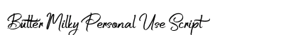 Butter Milky Personal Use Script preview