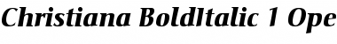 Christiana Bold Italic Font