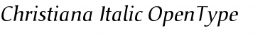 Christiana Italic Font