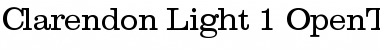 Clarendon-Light Regular Font