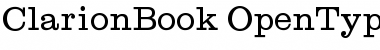 Clarion Book Font