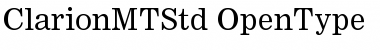 Clarion MT Std Regular Font