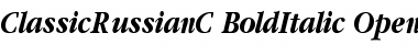 ClassicRussianC Bold Italic Font