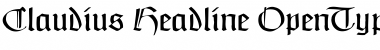 Claudius Headline Regular Font