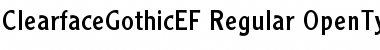 ClearfaceGothicEF-Regular Regular Font
