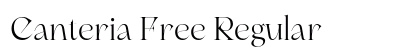 Canteria Free Regular preview