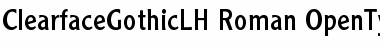 Download Clearface Gothic LH Font