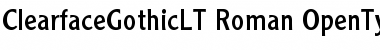 Download Clearface Gothic LT Font