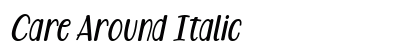 Care Around Italic Preview