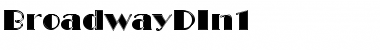 BroadwayDIn1 Regular Font