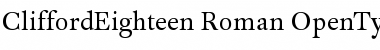 Download CliffordEighteen Font