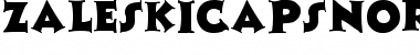 ZaleskiCapsNormal Regular Font