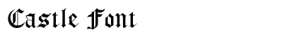 Castle Font Preview