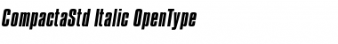 Compacta Std Italic Font