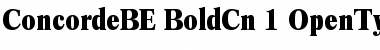 Concorde BE Bold Condensed Font