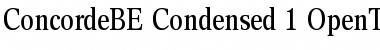 Concorde BE Condensed Font