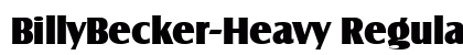 BillyBecker-Heavy Regular preview
