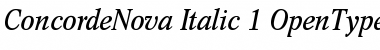 Concorde Nova Italic Font