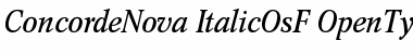 Concorde Nova Italic OsF Font