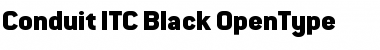 Conduit ITC Black Regular Font