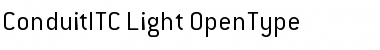 Conduit ITC Light Font