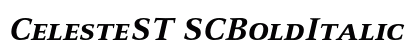CelesteST SCBoldItalic Preview