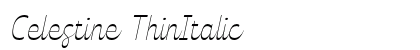 Celestine ThinItalic Preview
