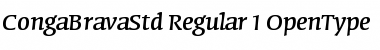 Conga Brava Std Regular Font