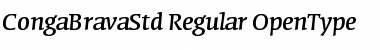 Conga Brava Std Regular Font